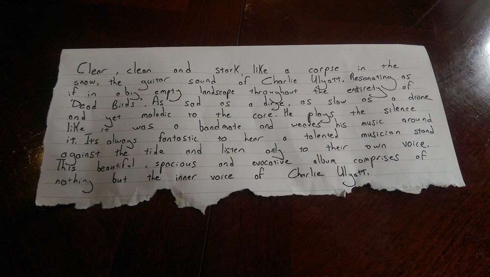 Handwritten review in Wasistdas - click for larger version